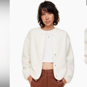 WILFRED FREE Sherpa Liner Shearling Teddy Bear Jacket